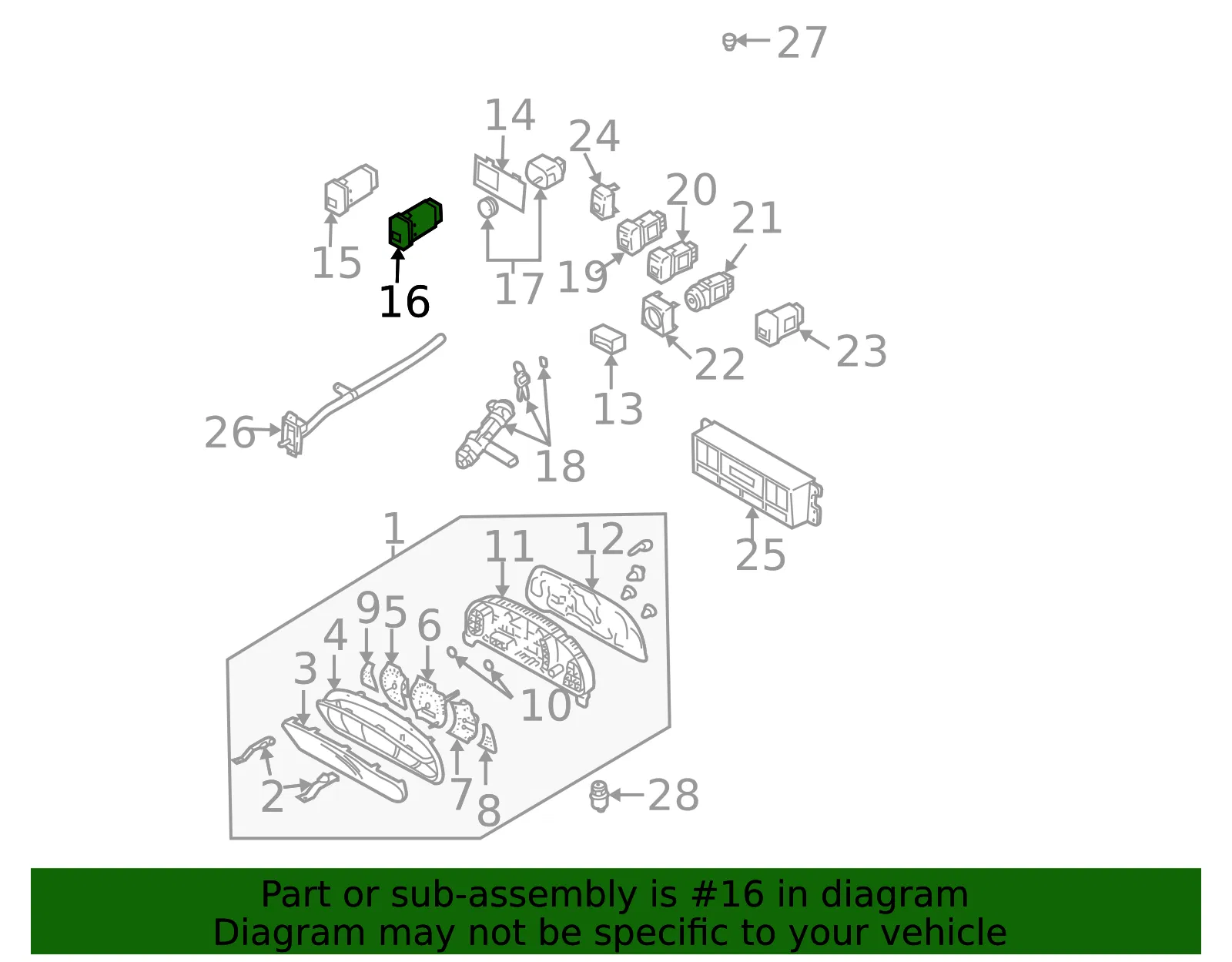 On/Off Switch - Kia (93210-3E000FC) - view 3
