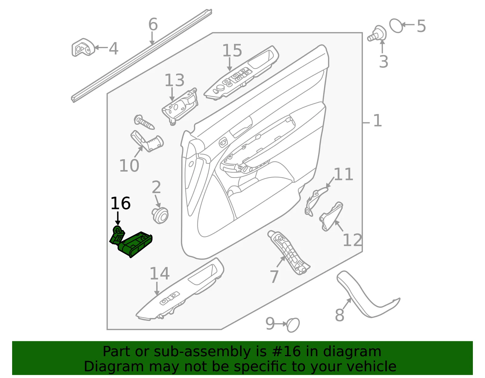 Memory Switch - Driver's Side (LH) - Kia (93250-2P000) - view 2