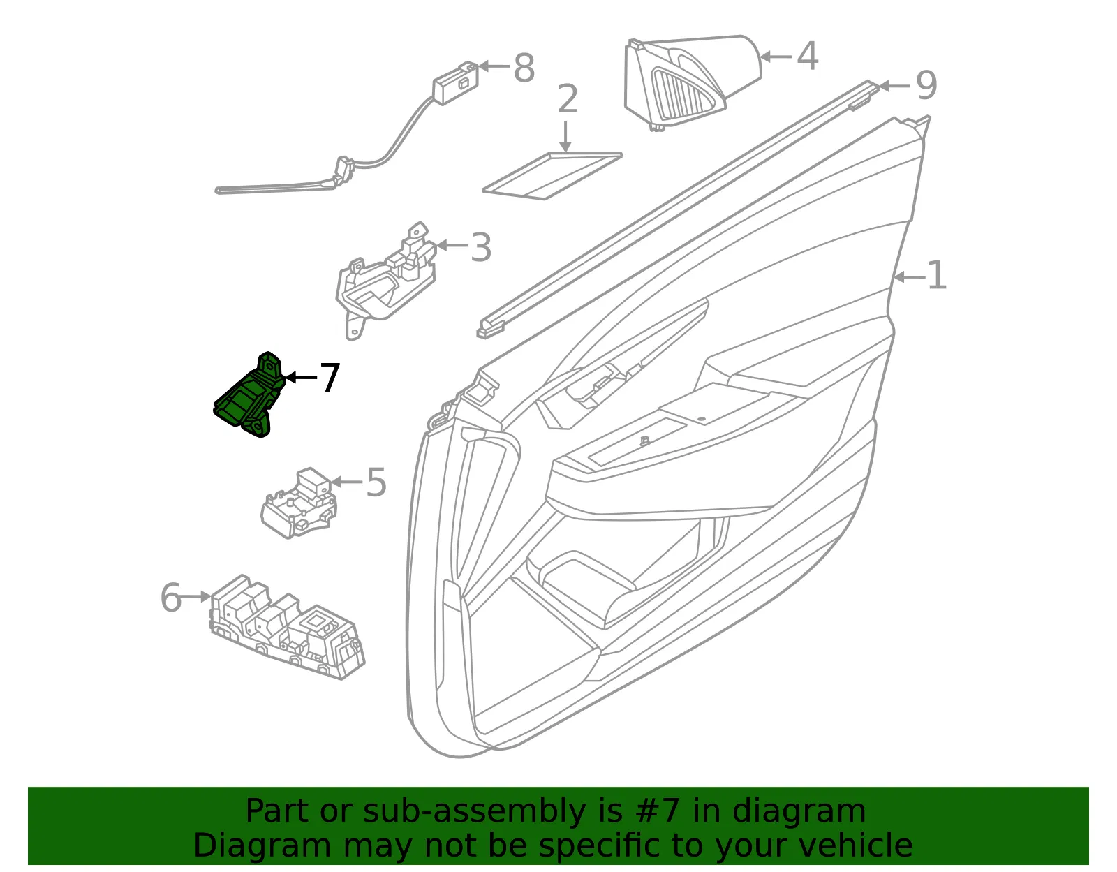 Memory Switch - Kia (93250-CV000) - view 2