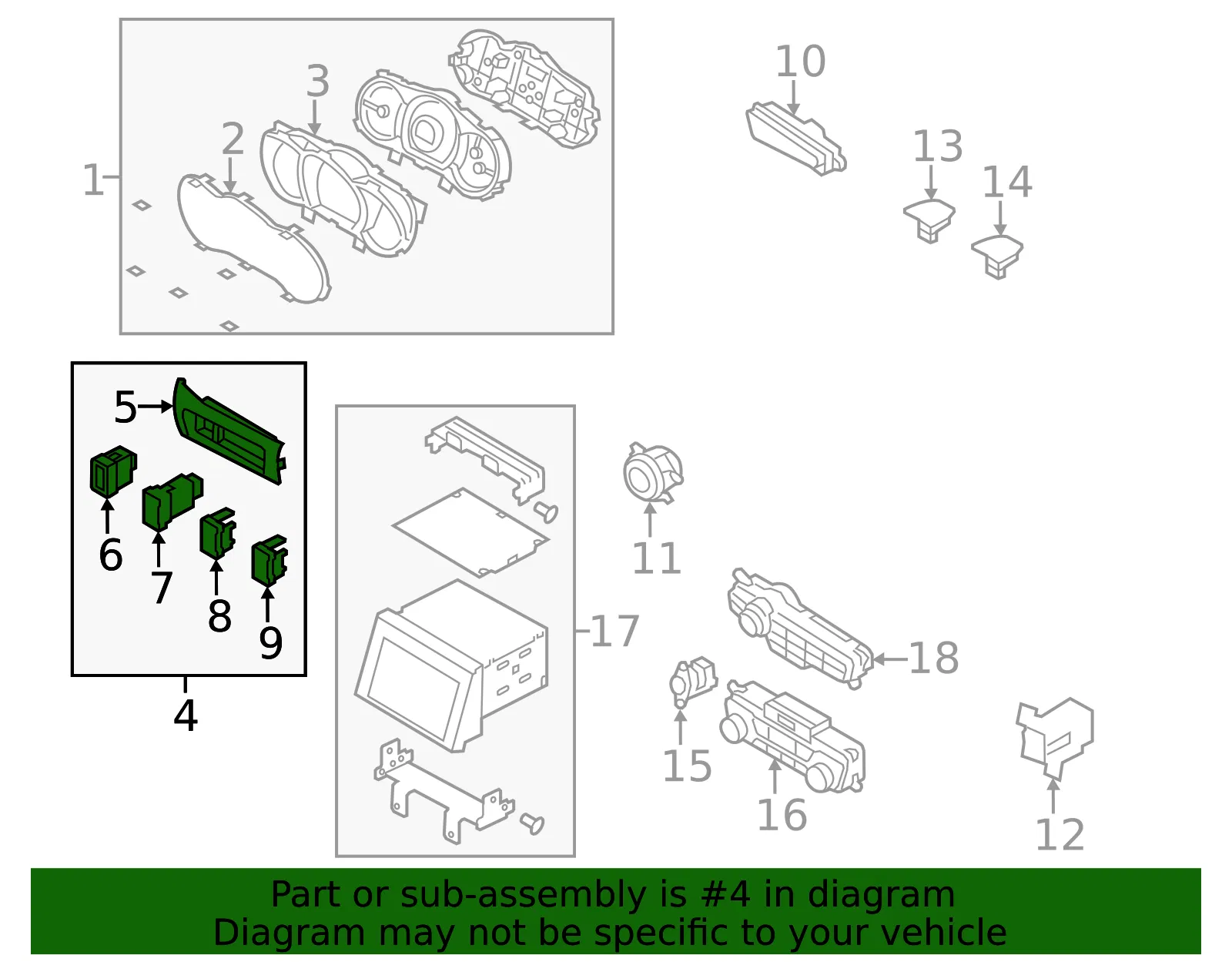 Switch Assembly - Kia (93300-2T031UP) - view 2