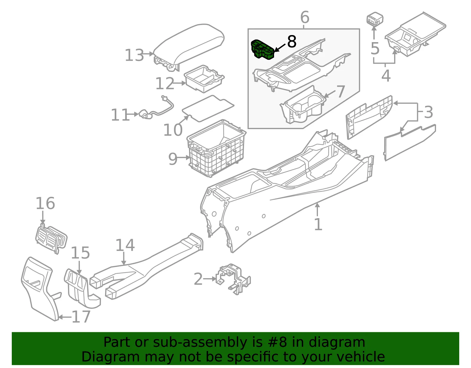 Switch Assembly - Kia (93300-3RFP0) - view 2