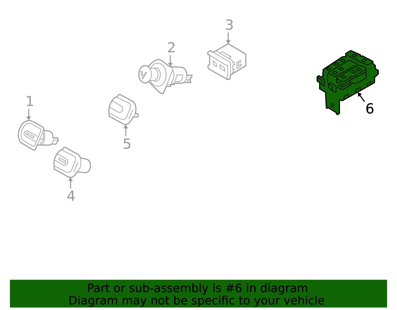 Switch Assembly - Kia (93300-A8120WK) - view 2