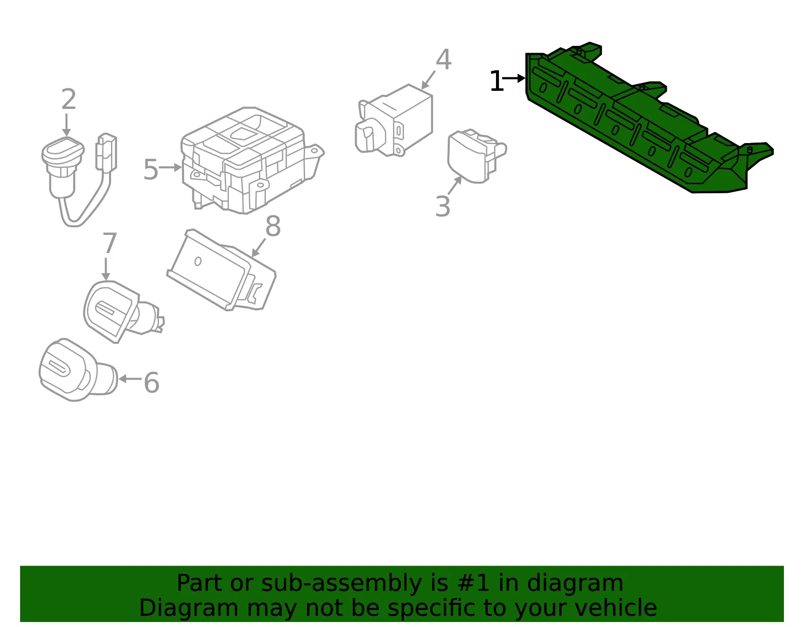 Switch Assembly - Kia (93300-C6020) - view 2