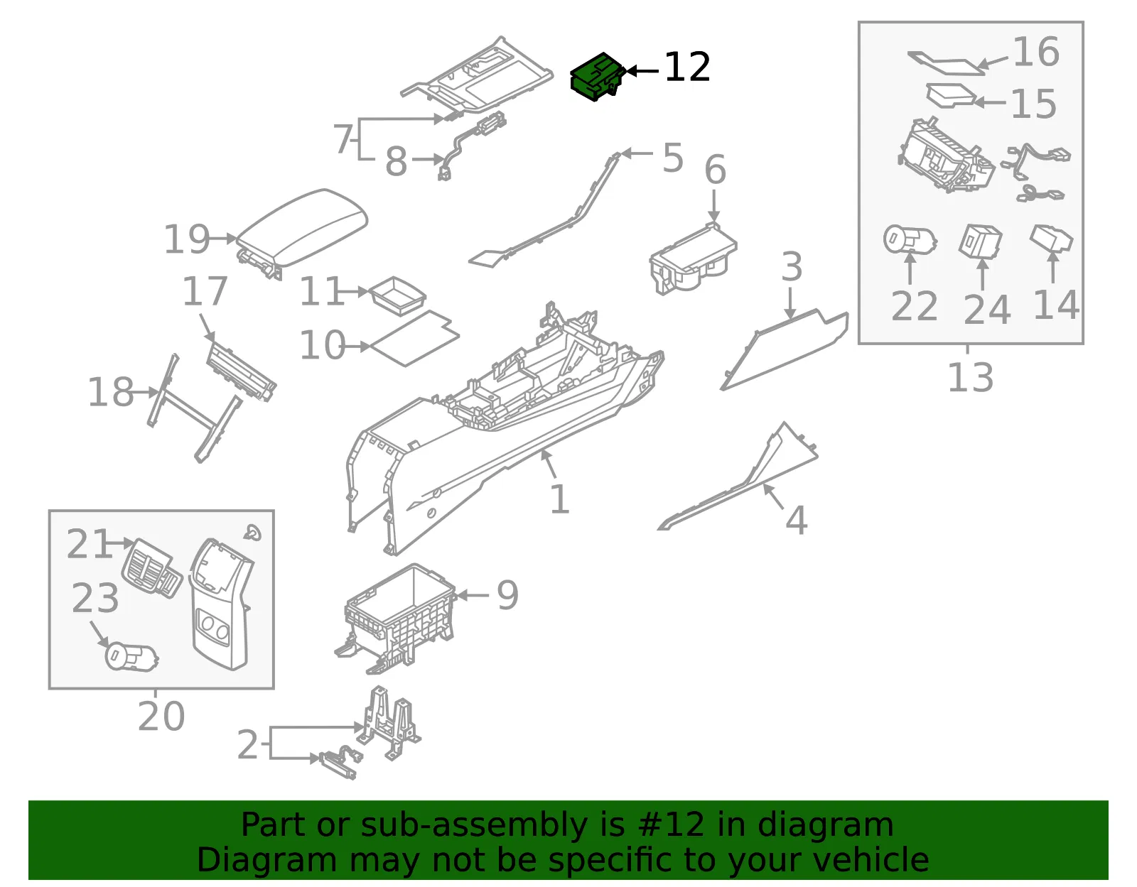 Switch Assembly - Kia (93300-F6HM0) - view 2