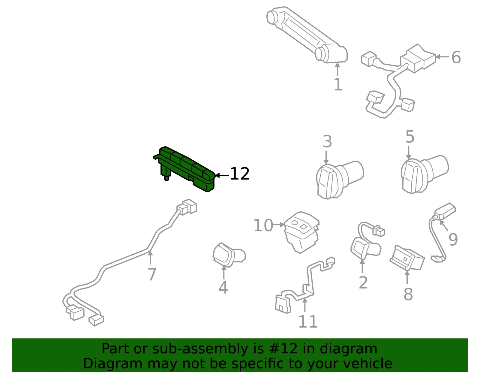 Switch Assembly - Kia (93300-J5050CA) - view 2