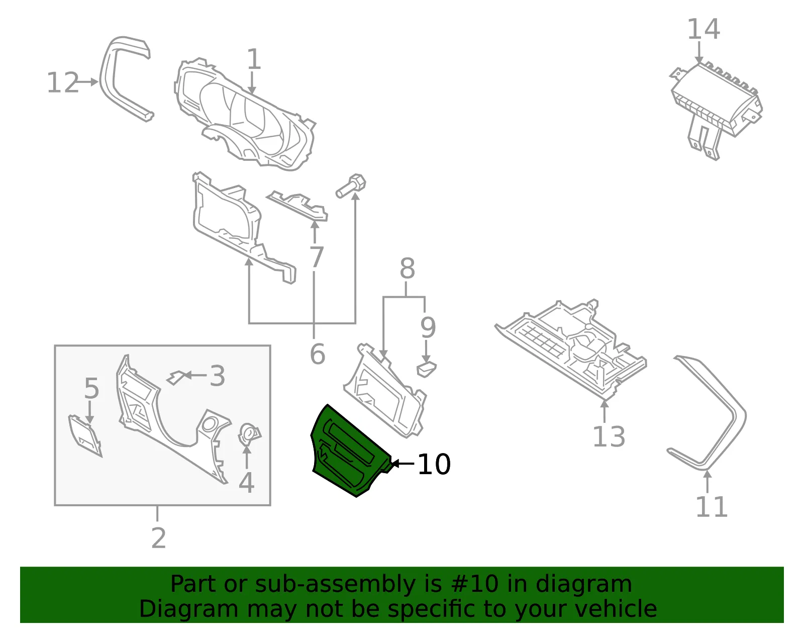 Switch Bezel - Kia (93310-2T00087) - view 2