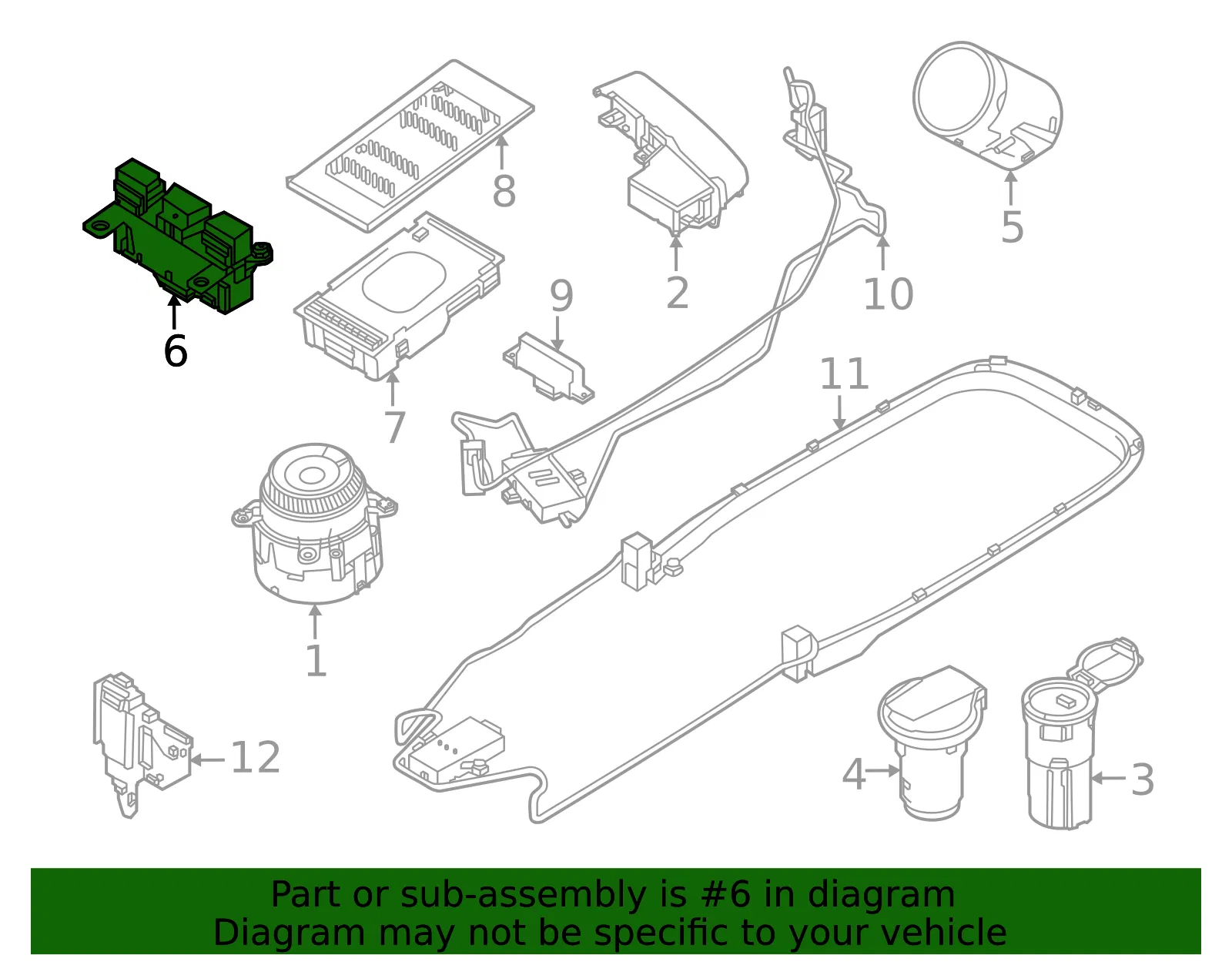 Multi Switch - Kia (93310-CV000) - view 2
