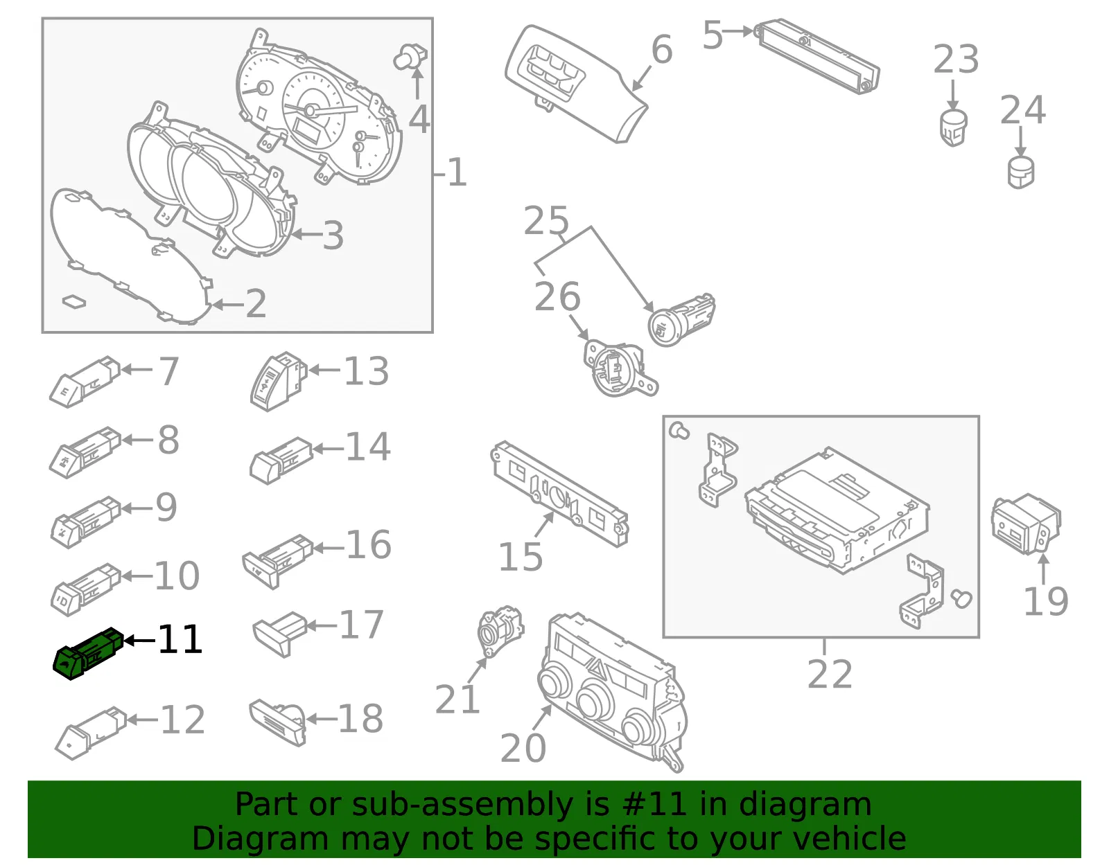 Switch - Kia (93320-2P000VA) - view 2