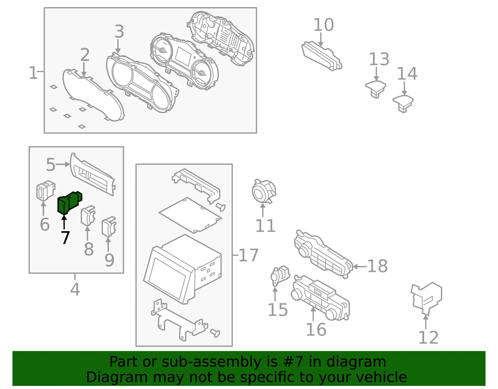 Stab Control Switch - Kia (93320-2T030UP) - view 2