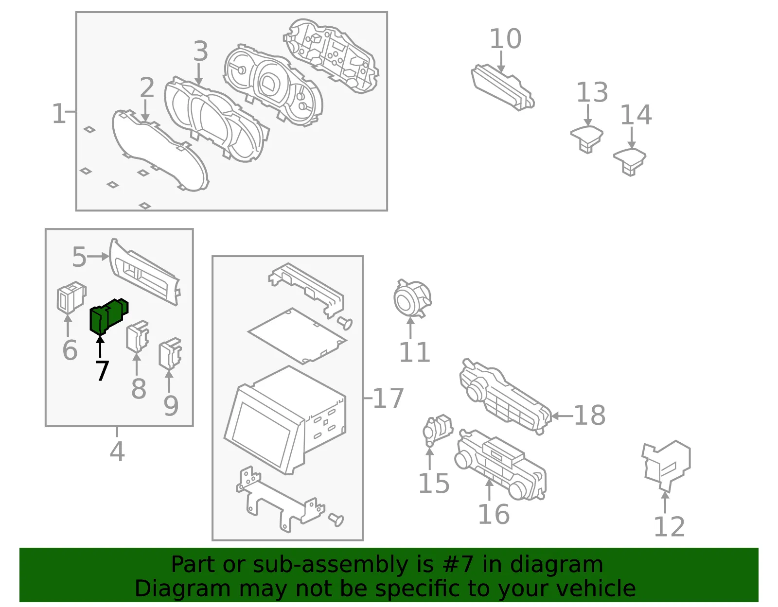 Stab Control Switch - Kia (93320-2T031UP) - view 2
