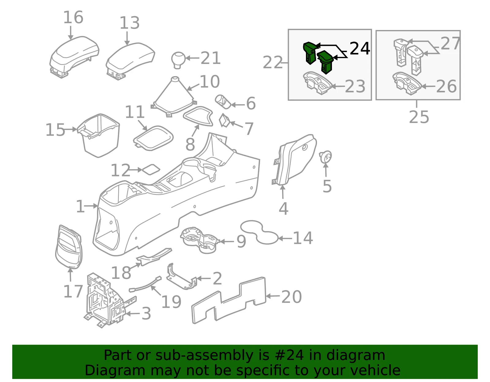 Switch Assembly Blank Cover - Driver's Side (LH) - Kia (93325-1F000WK) - view 2