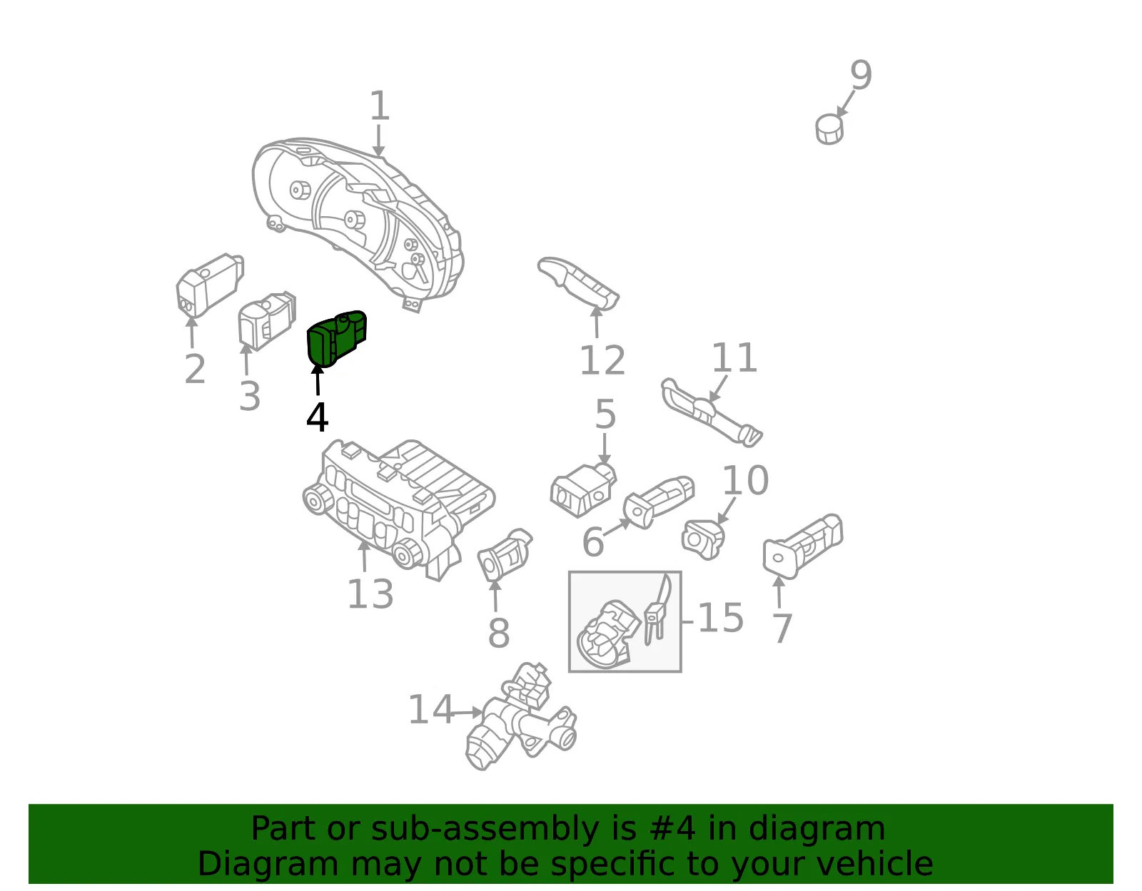 Switch - Kia (93330-4D000BQ) - view 2