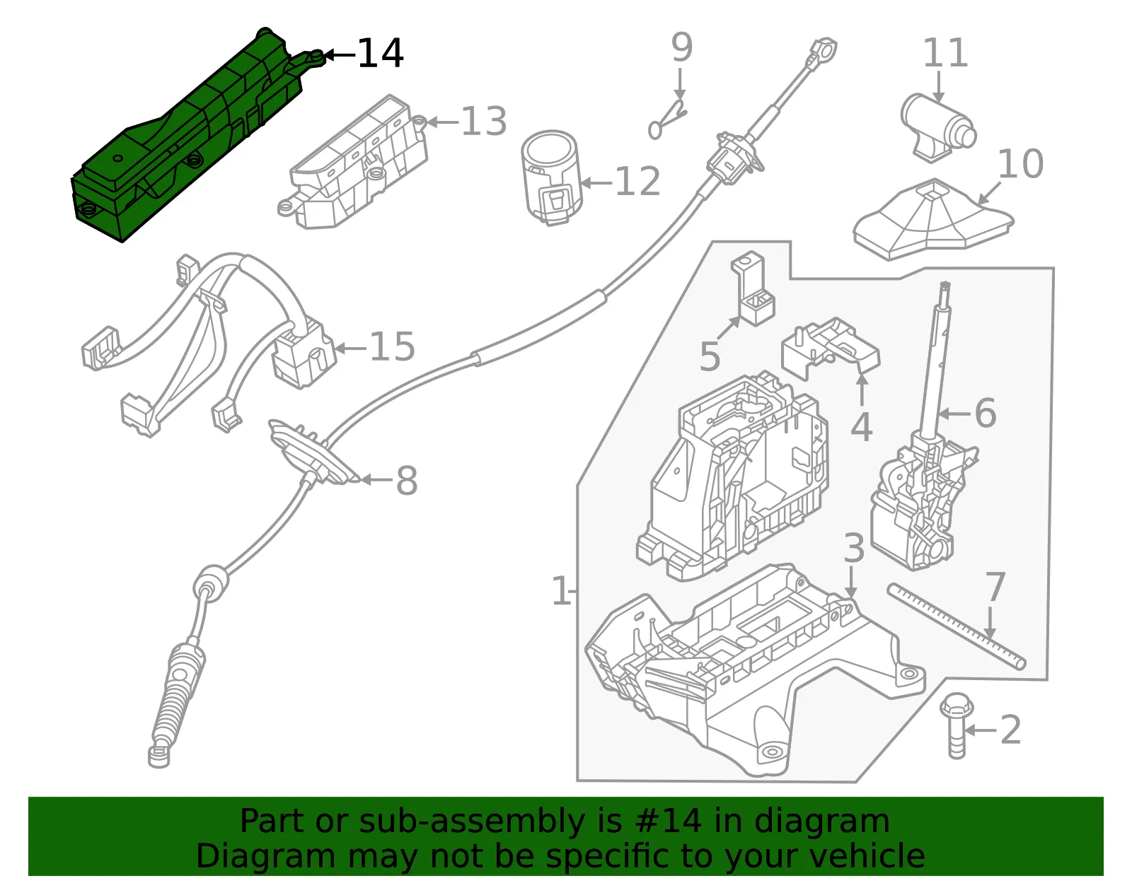 Switch Assembly - Kia (93335-AT040FHV) - view 2