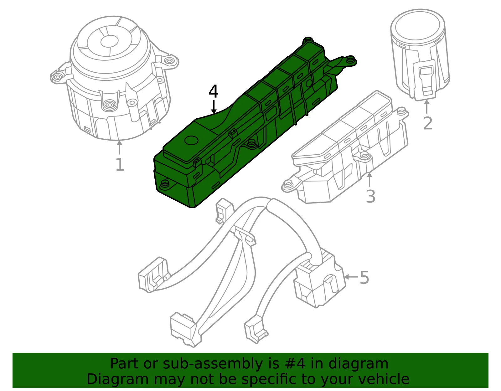 Switch Assembly - Kia (93335-AT060FHV) - view 2