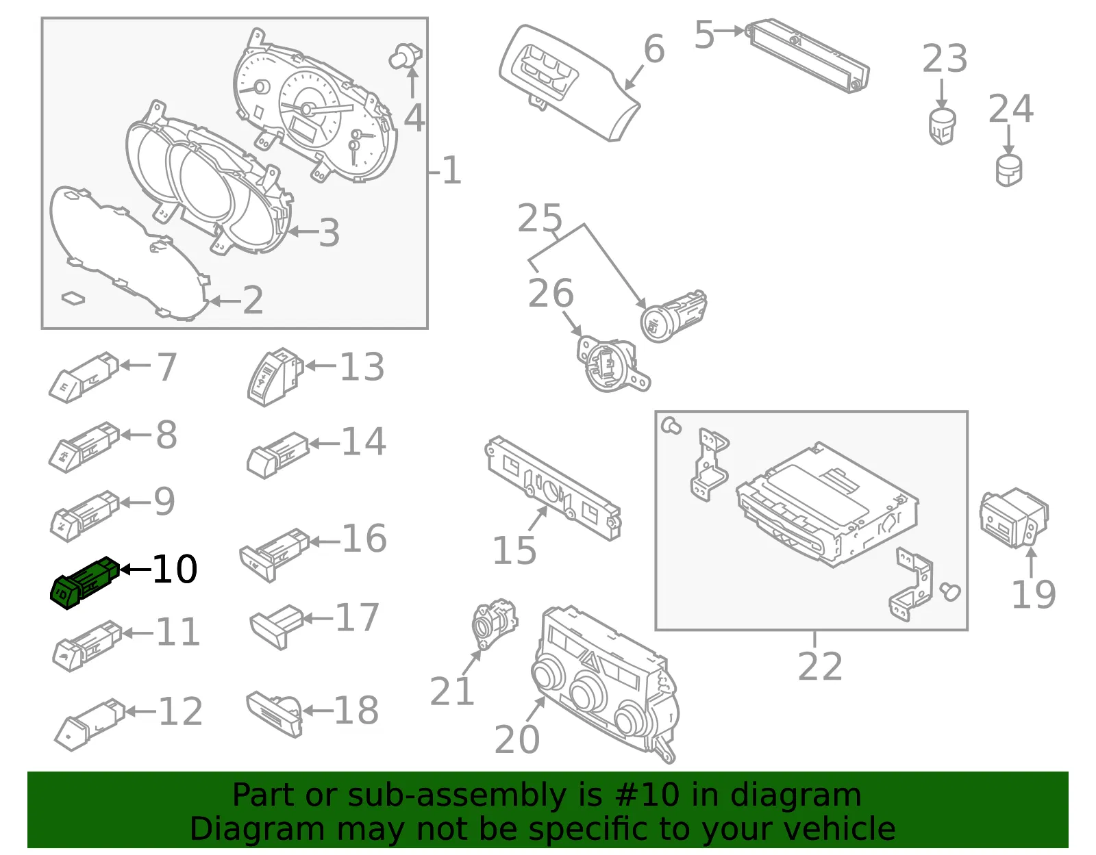 Switch - Kia (93360-1U000) - view 2