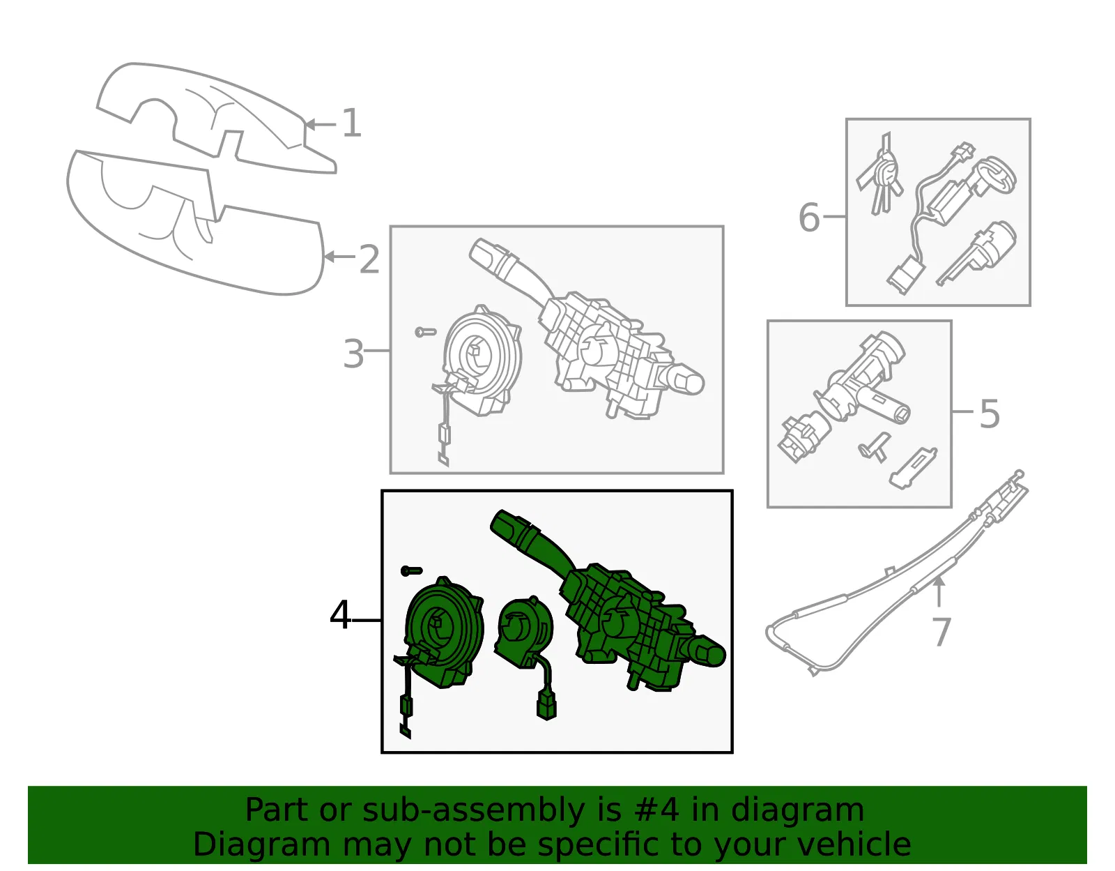 Multi-Function Switch - Kia (93400-3F800) - view 2
