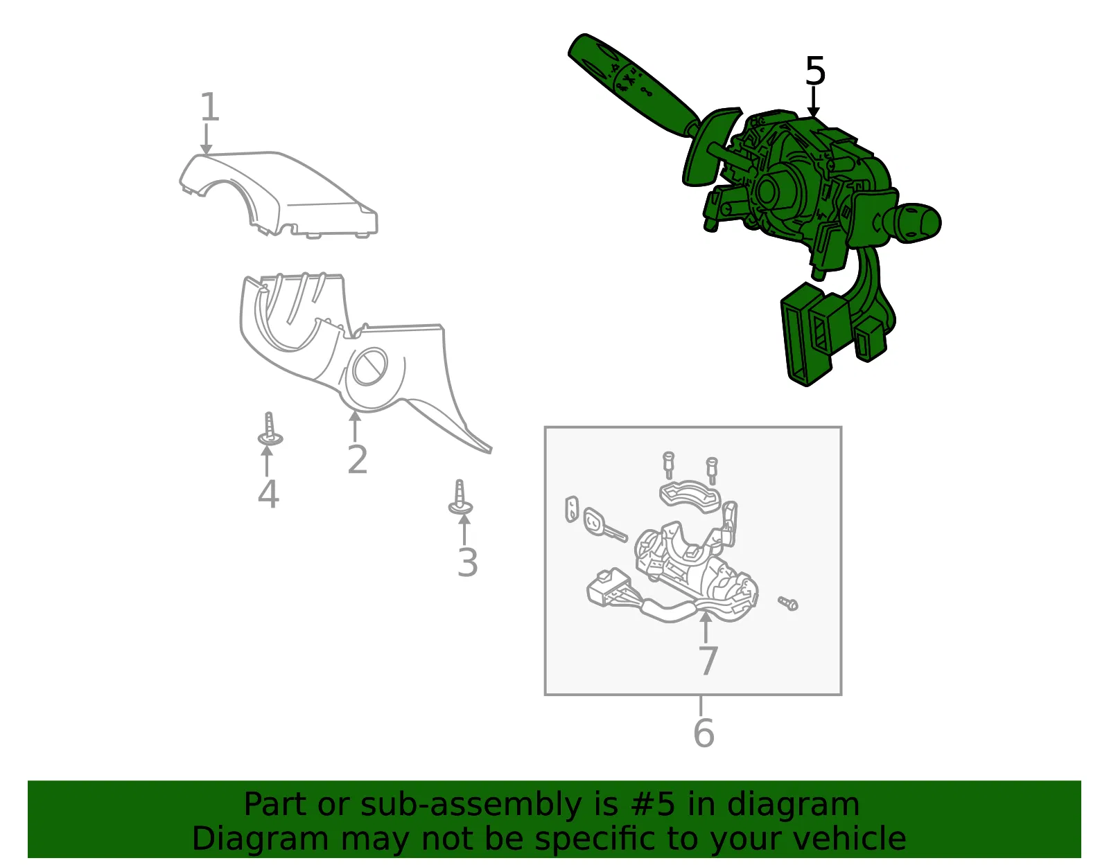 Multi-Function Switch - Kia (93400-FD140) - view 2