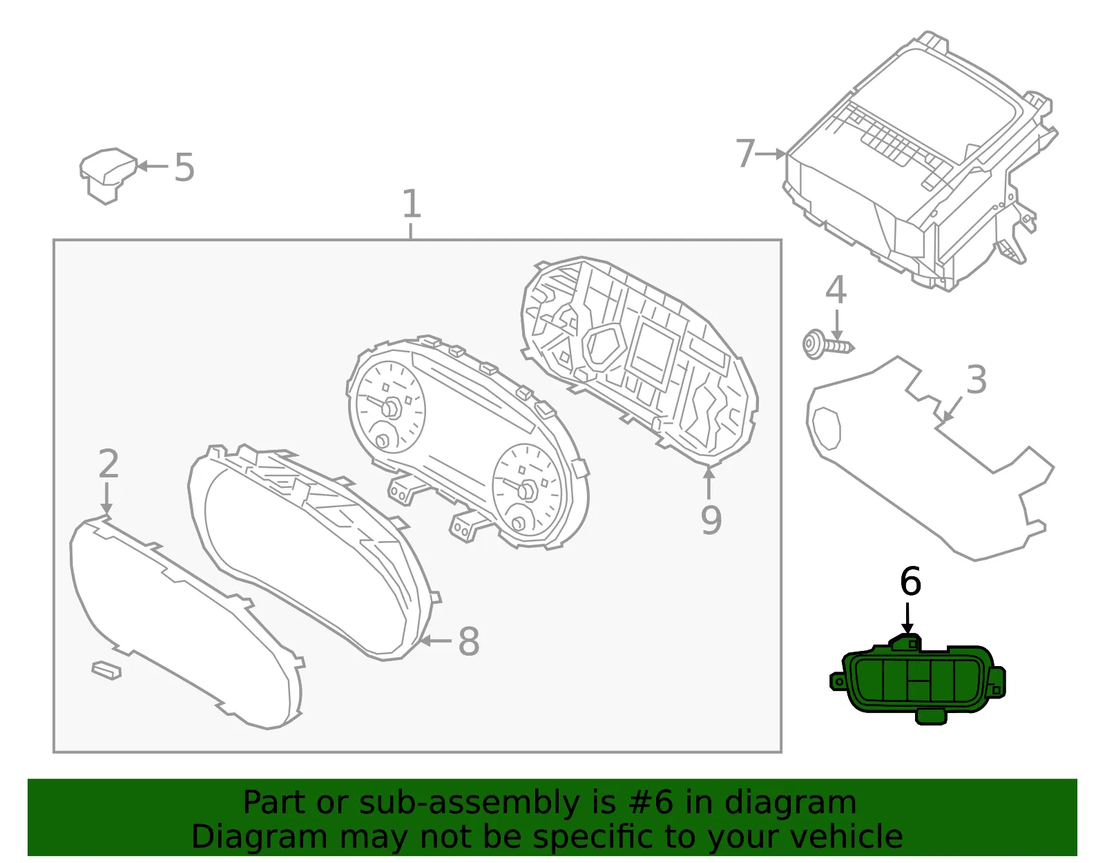 Multi-Function Switch - Kia (93400-K0550) - view 2