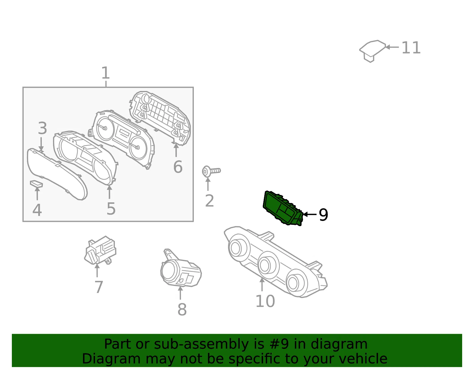 Multi-Function Switch - Kia (93400-M6700) - view 2