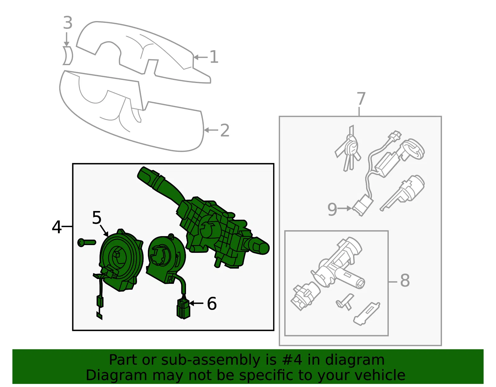 Multi-Function Switch - Kia (93401-3F755) - view 2