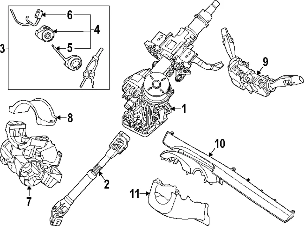 Multi-Function Switch - Kia (93406-Q5755)