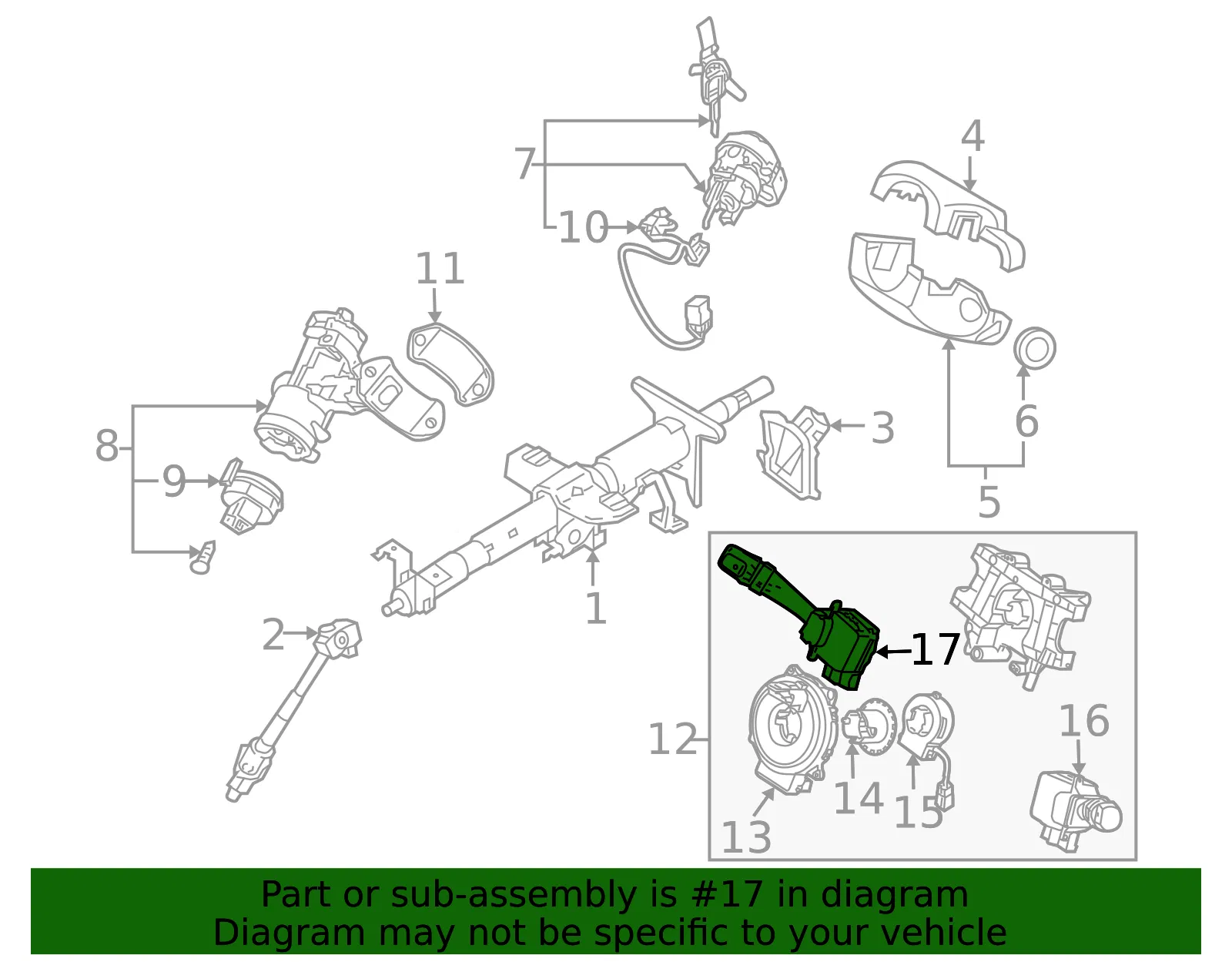 Headlamp Switch - Kia (93410-1F030) - view 2