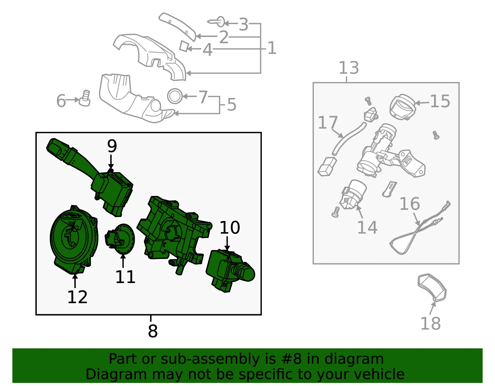 Combo Switch - Kia (93410-2F115) - view 2