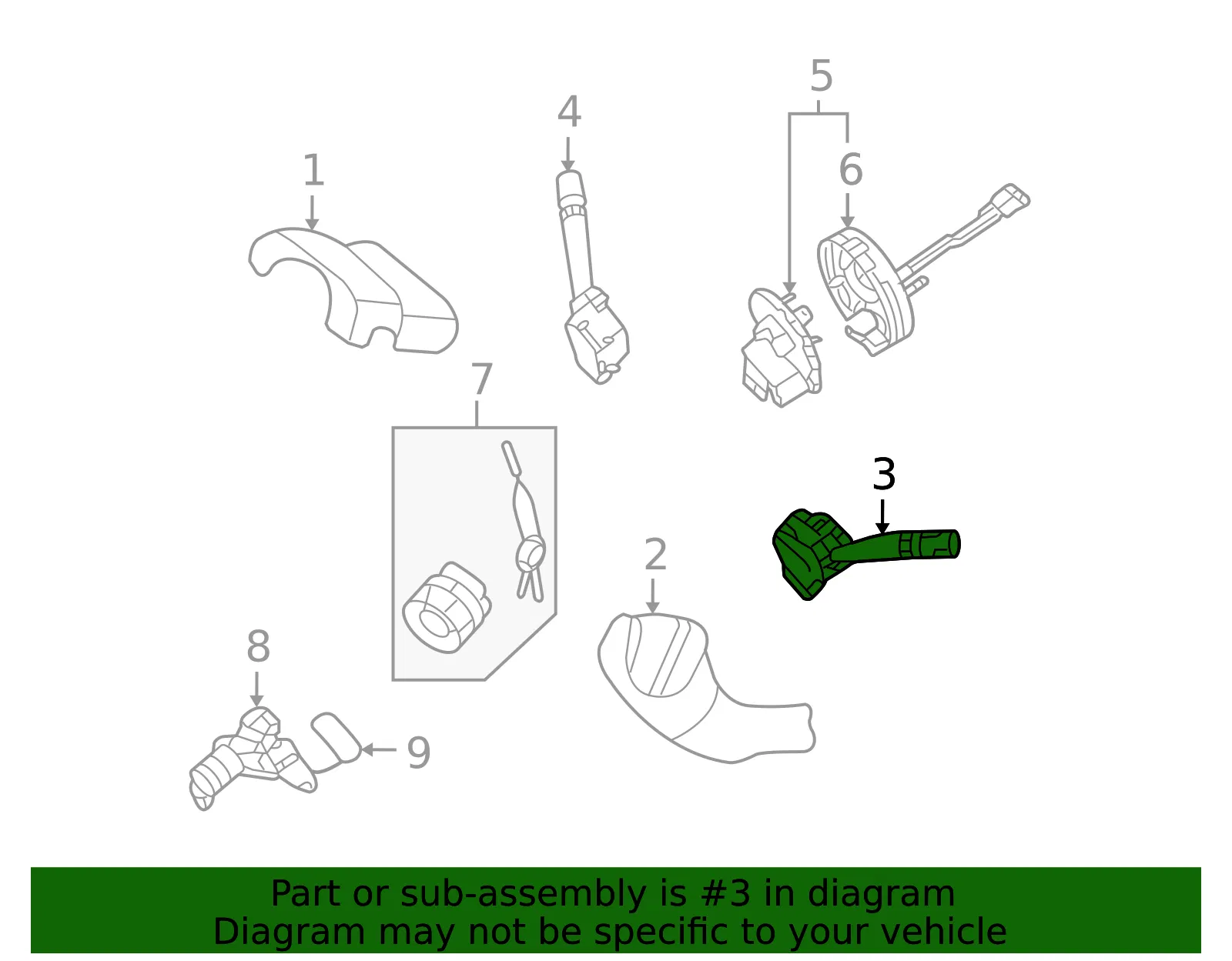 Multi-Function Switch - Kia (93410-2G100) - view 2