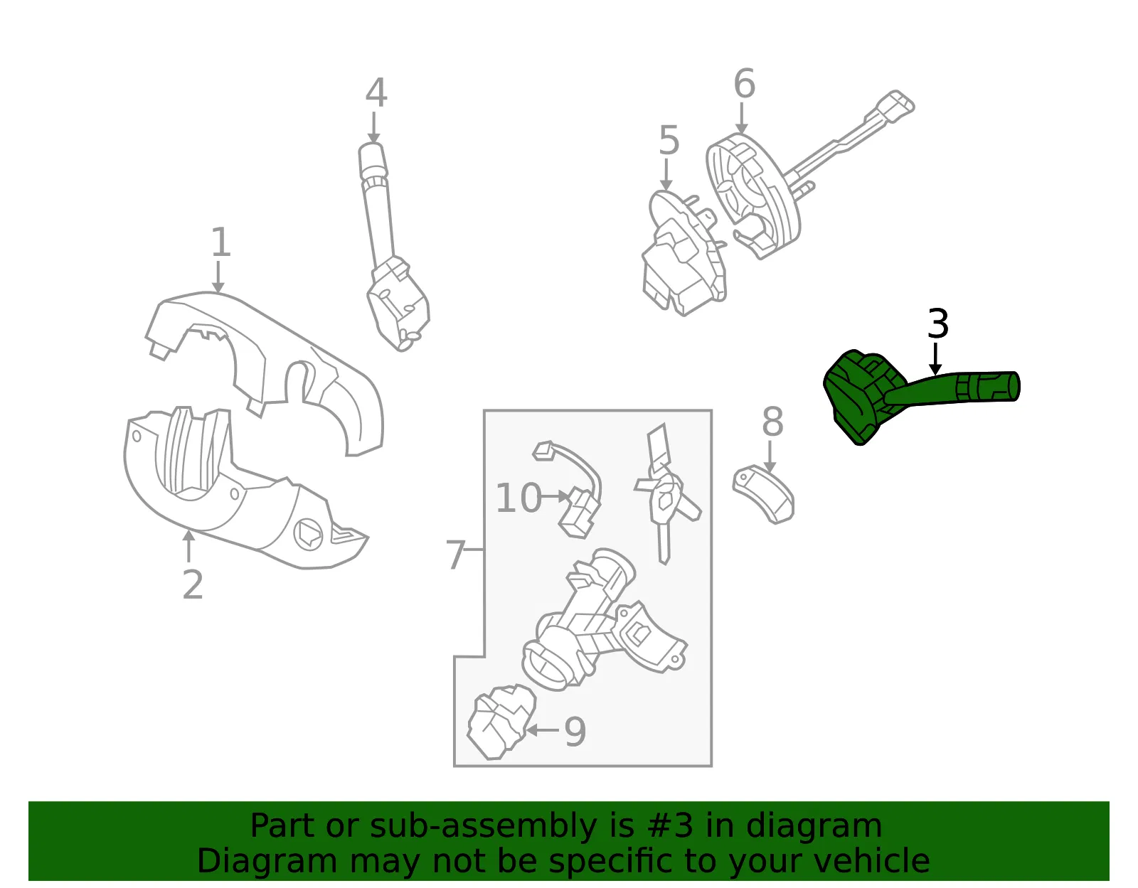 Combo Switch - Kia (93410-2G310) - view 2