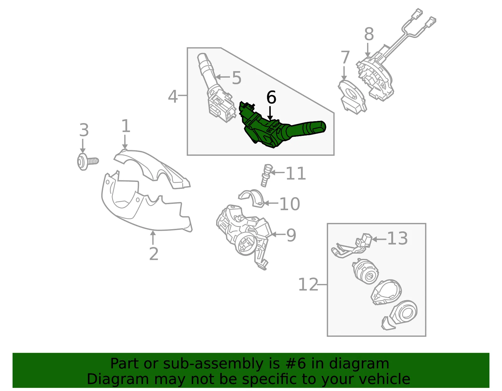 Multi-Function Switch - Kia (93410-2M015) - view 2