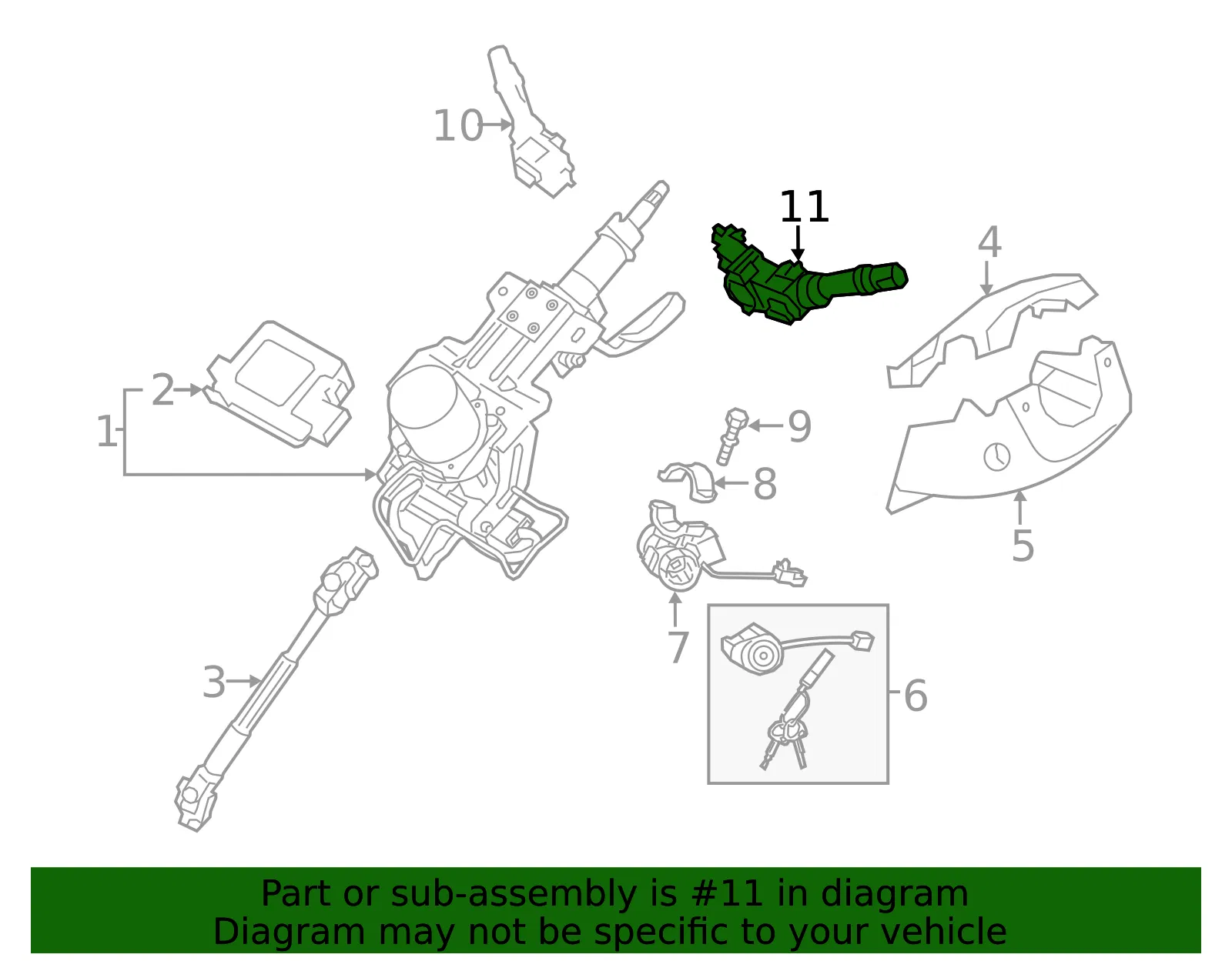 Multi-Function Switch - Kia (93410-2M111) - view 2