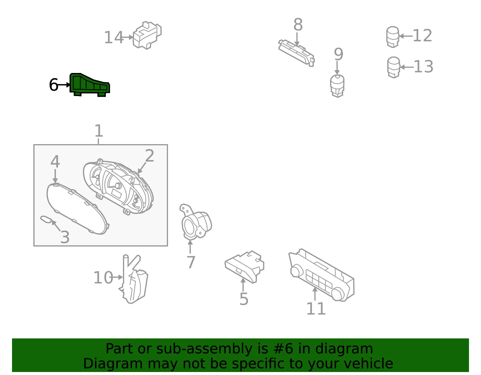 Combination Switch - Kia (93410-2M811) - view 2