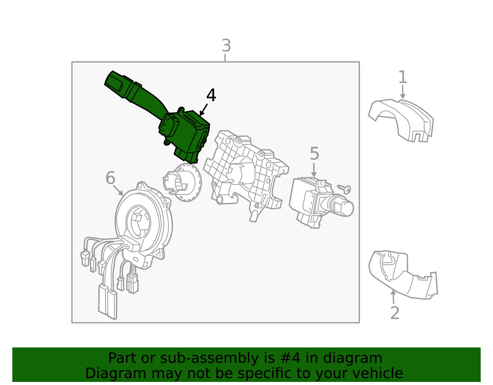Headlamp Switch - Kia (93410-3E010) - view 2