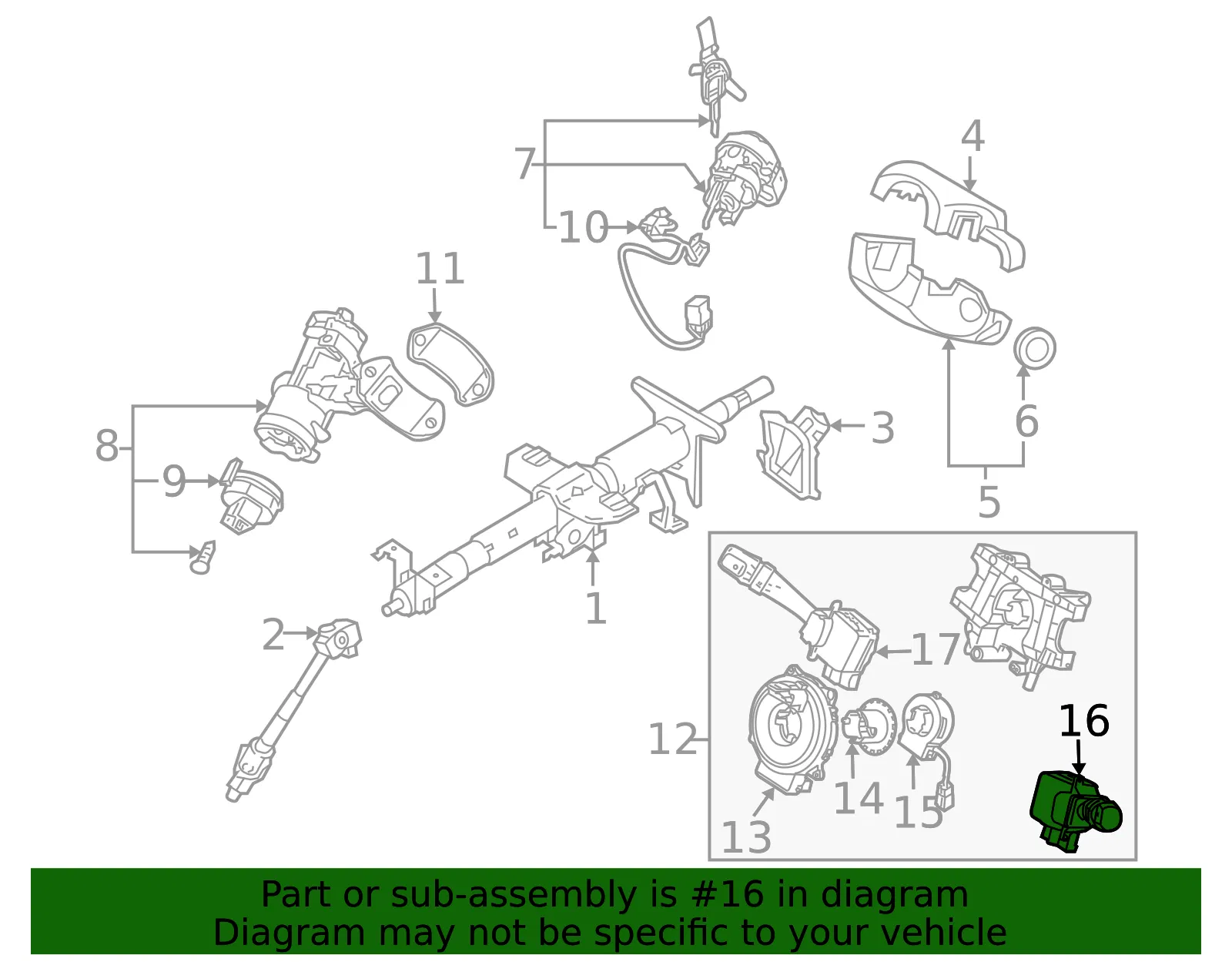Wiper Switch - Kia (93420-1F110) - view 2