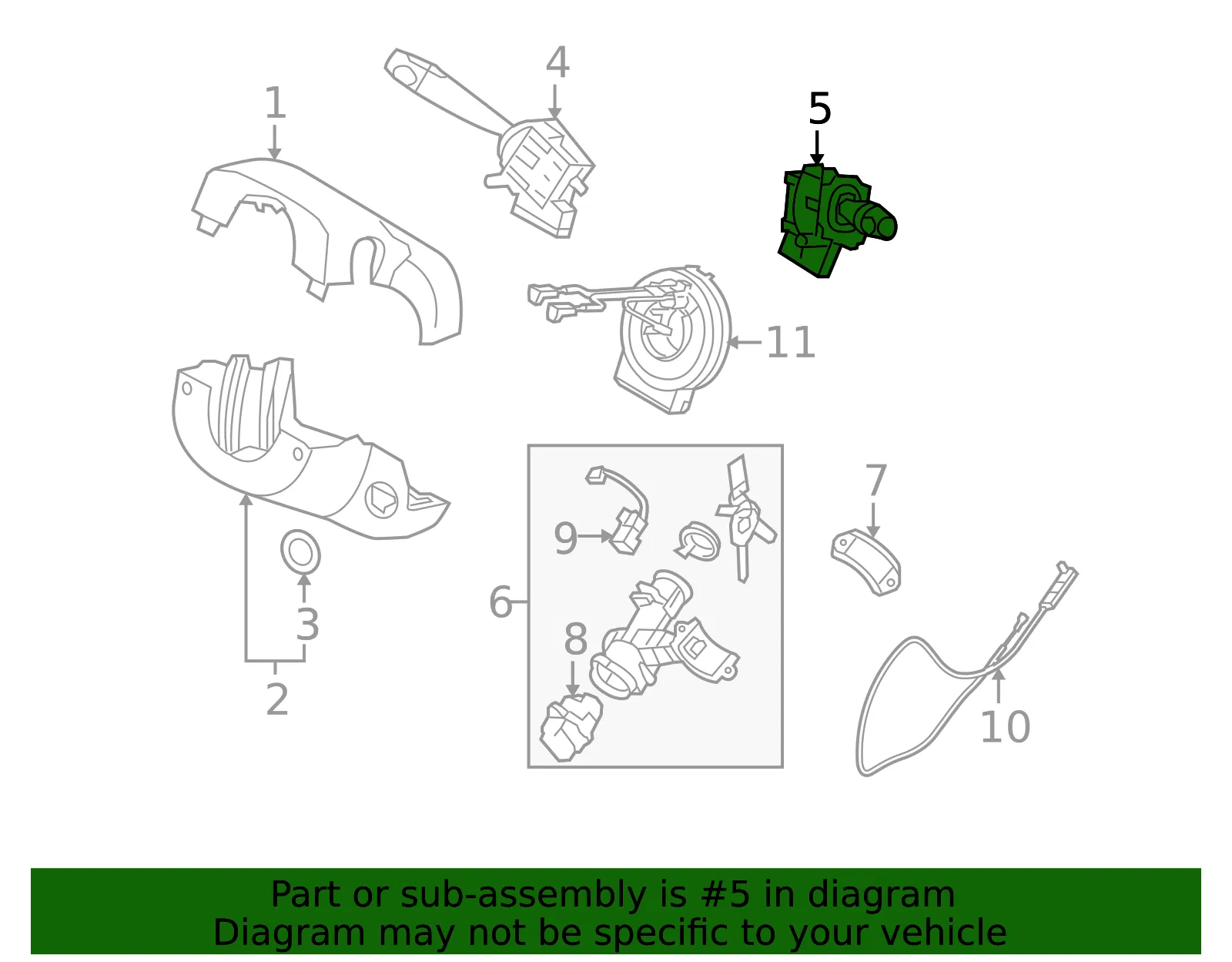 Wiper Switch - Kia (93420-1G151) - view 2