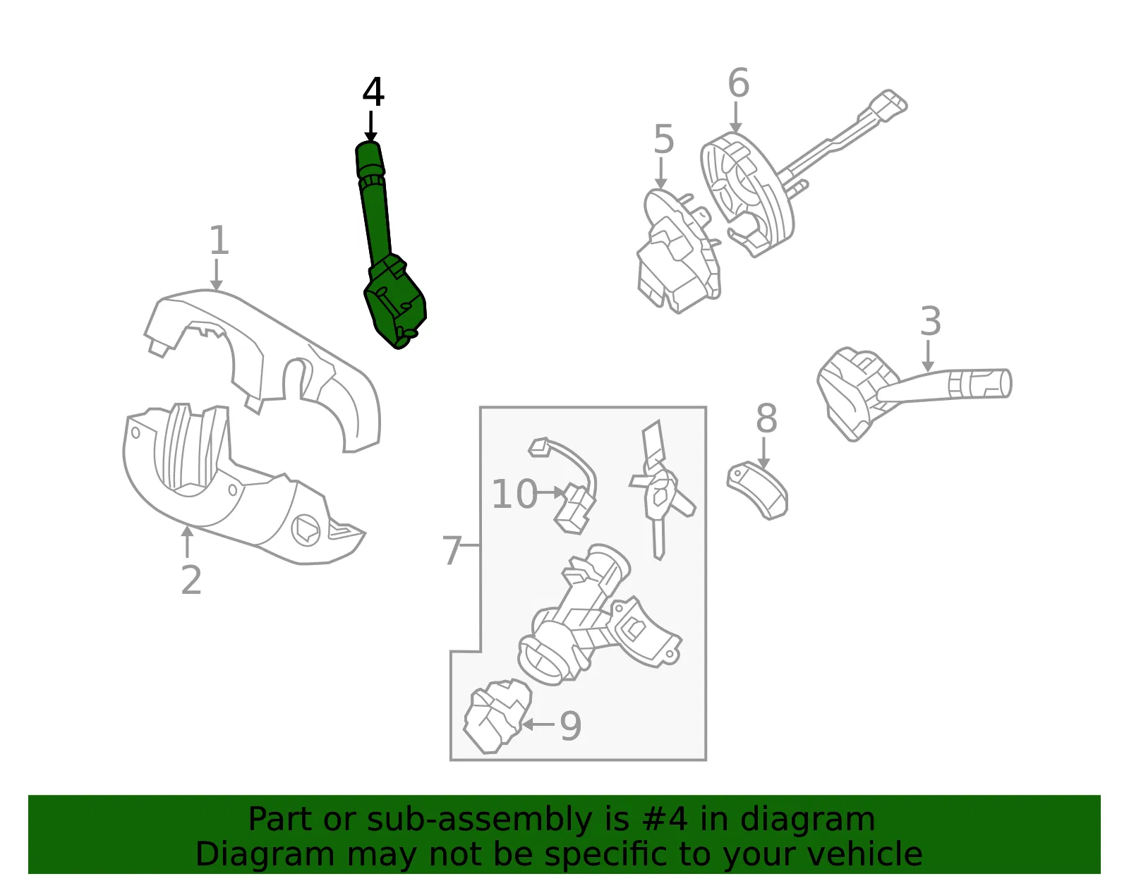 Wiper Switch - Kia (93420-2G315) - view 2