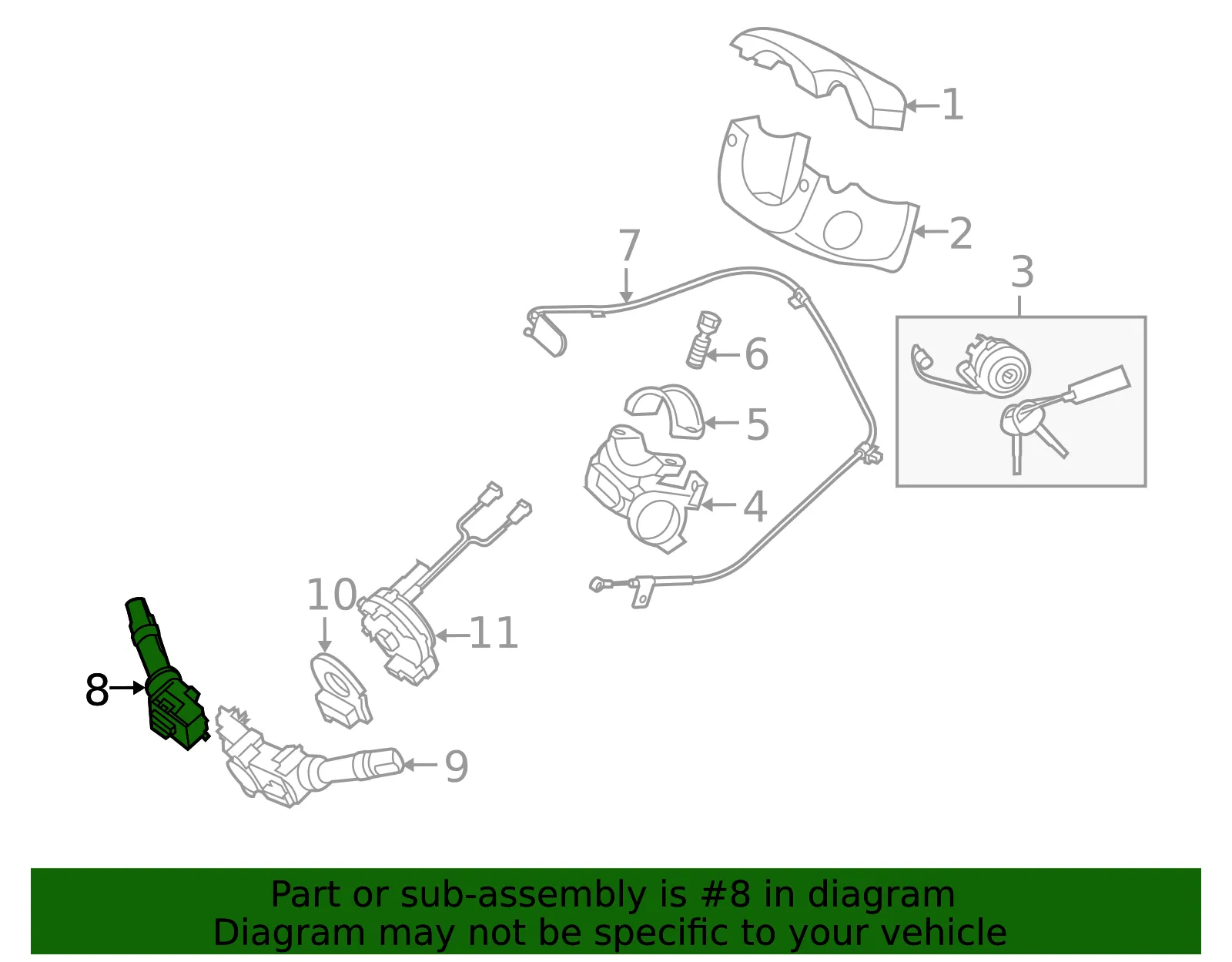 Wiper Switch - Kia (93420-2K050) - view 2