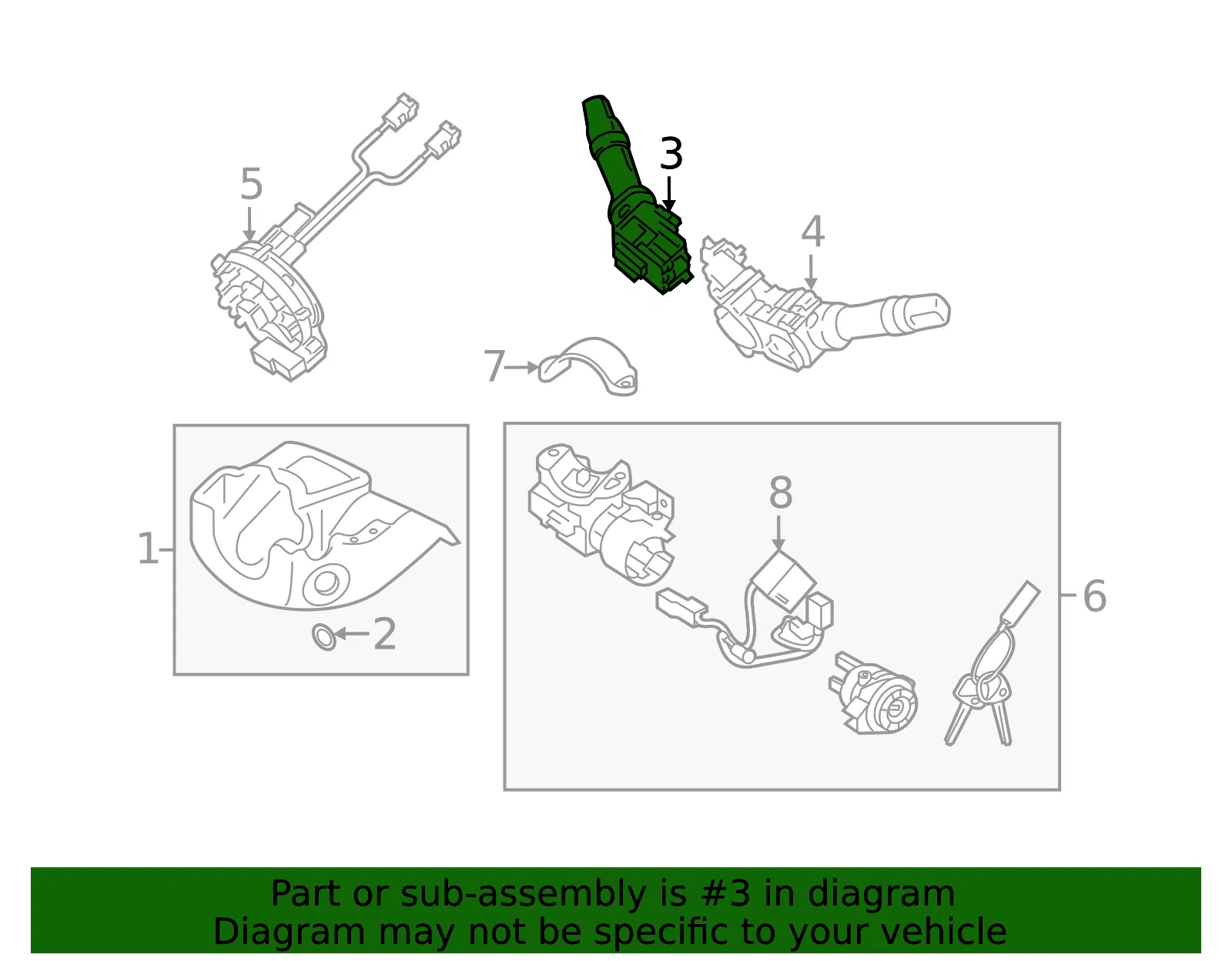 Wiper Switch - Kia (93420-2M005) - view 2