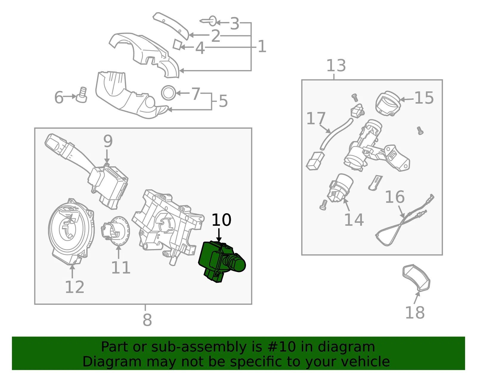Wiper Switch - Kia (93435-2F035) - view 2