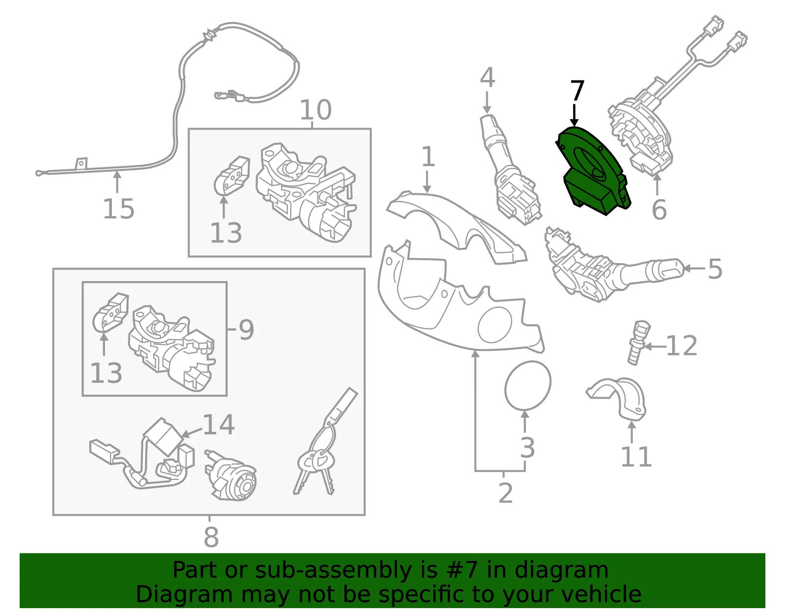 Angle Sensor - Kia (93480-1W000) - view 2