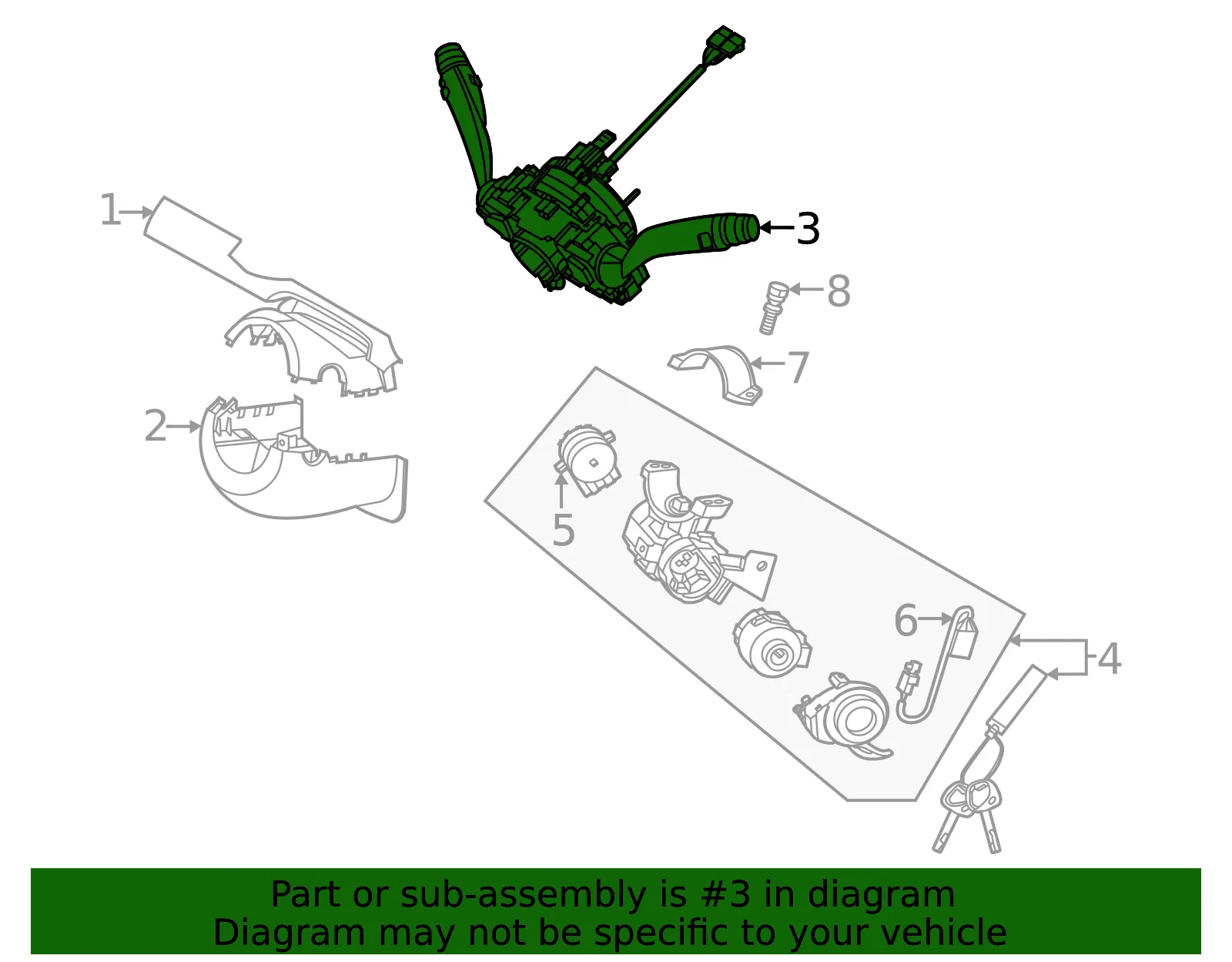 Multi-Function Switch - Kia (934A2-L2055) - view 2