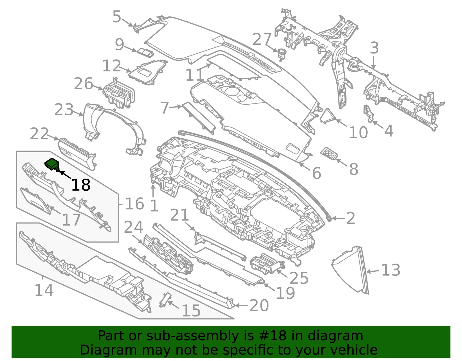 Multi-Function Switch - Kia (934B2-L2280) - view 2
