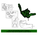 Multi-Function Switch - Kia (934C2-P1580) - view 4