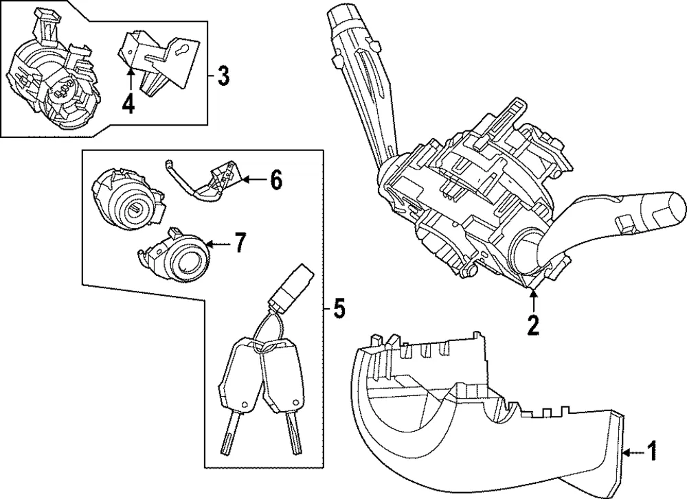 Switch Assembly - Kia (934C2-P1585)