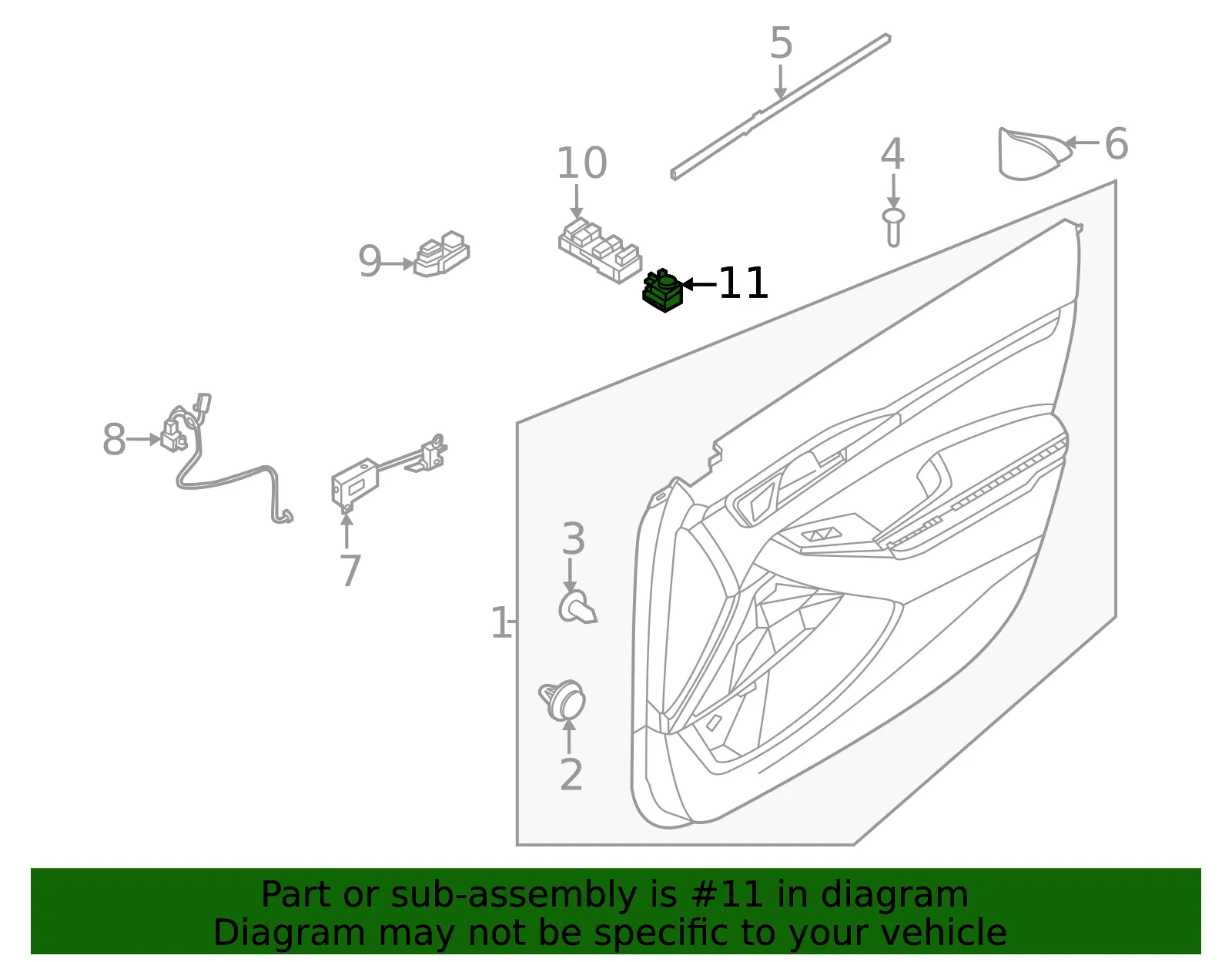 Mirror Switch - Kia (93530-Q5000) - view 2