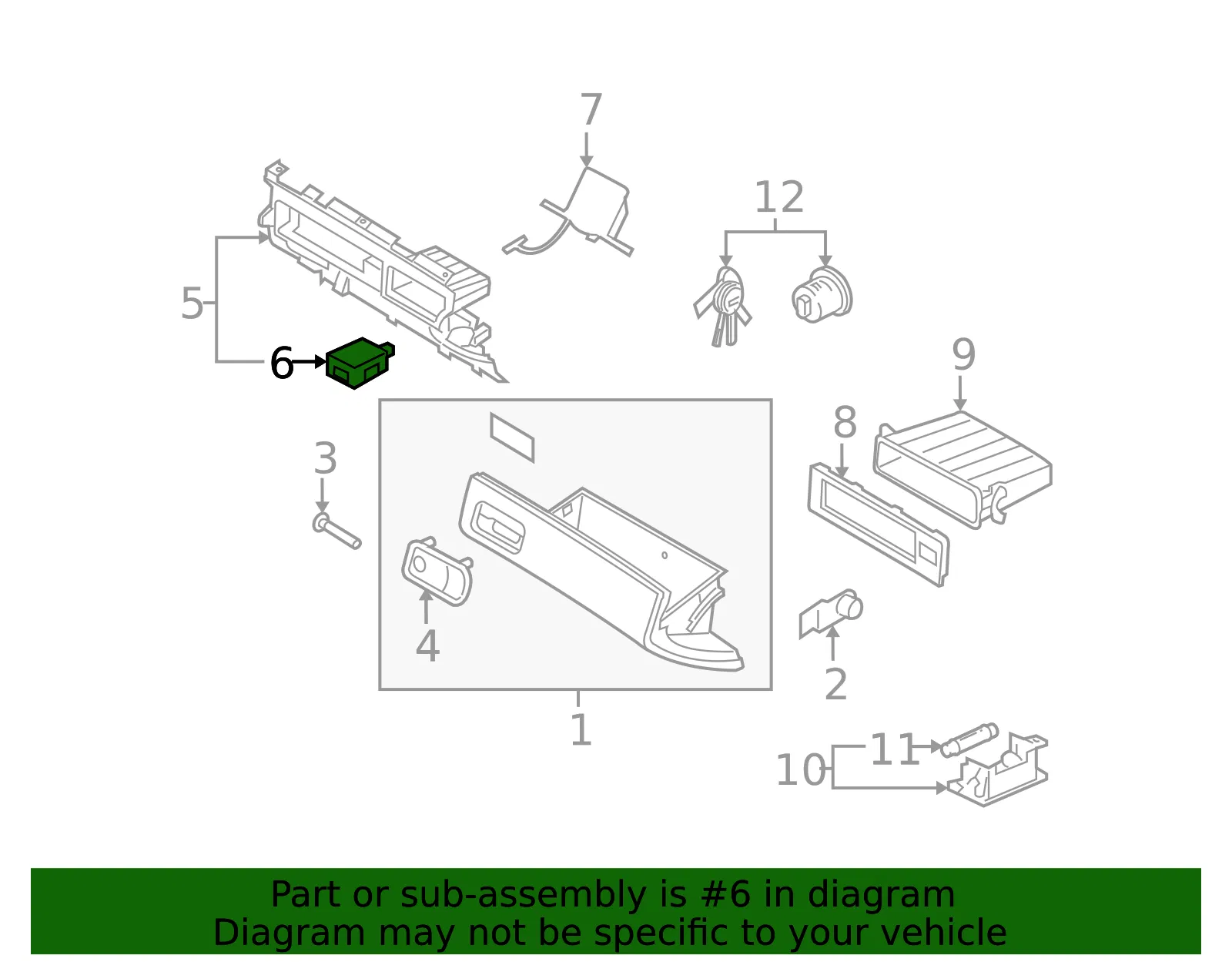 Trunk Lid Switch - Kia (93550-3F005) - view 2