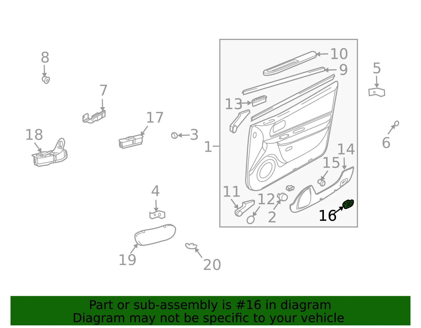 Lock Switch - Kia (93555-3C600) - view 2
