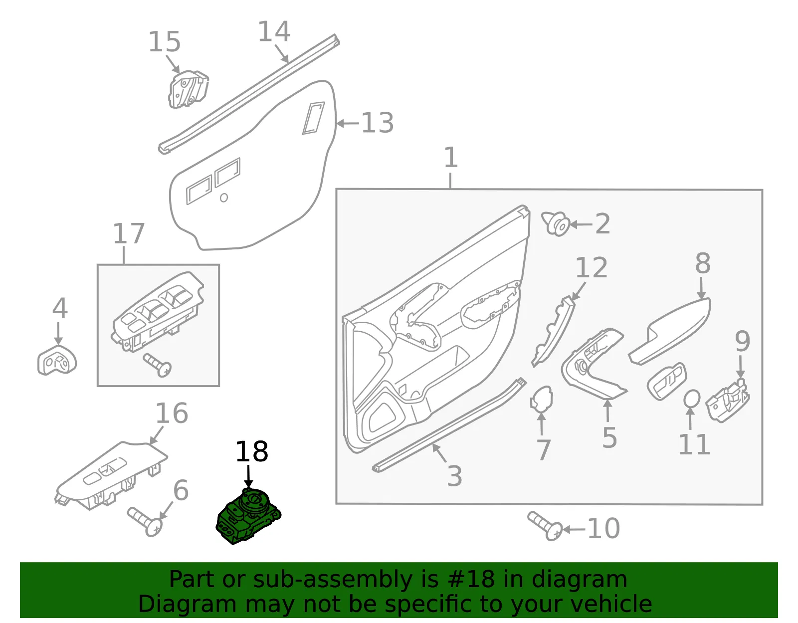 Mirror Switch - Kia (93560-1M000WK) - view 2