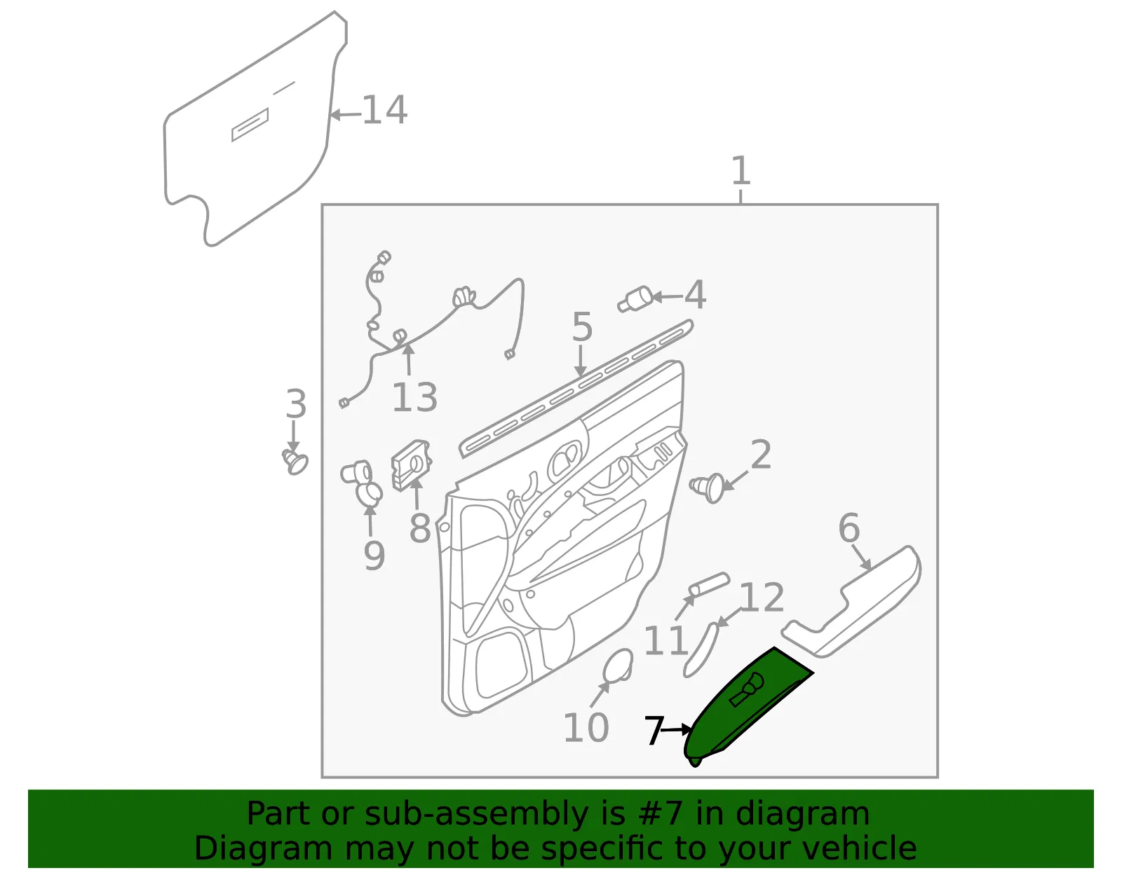 Door Window Switch - Kia (93570-4D010CS) - view 2