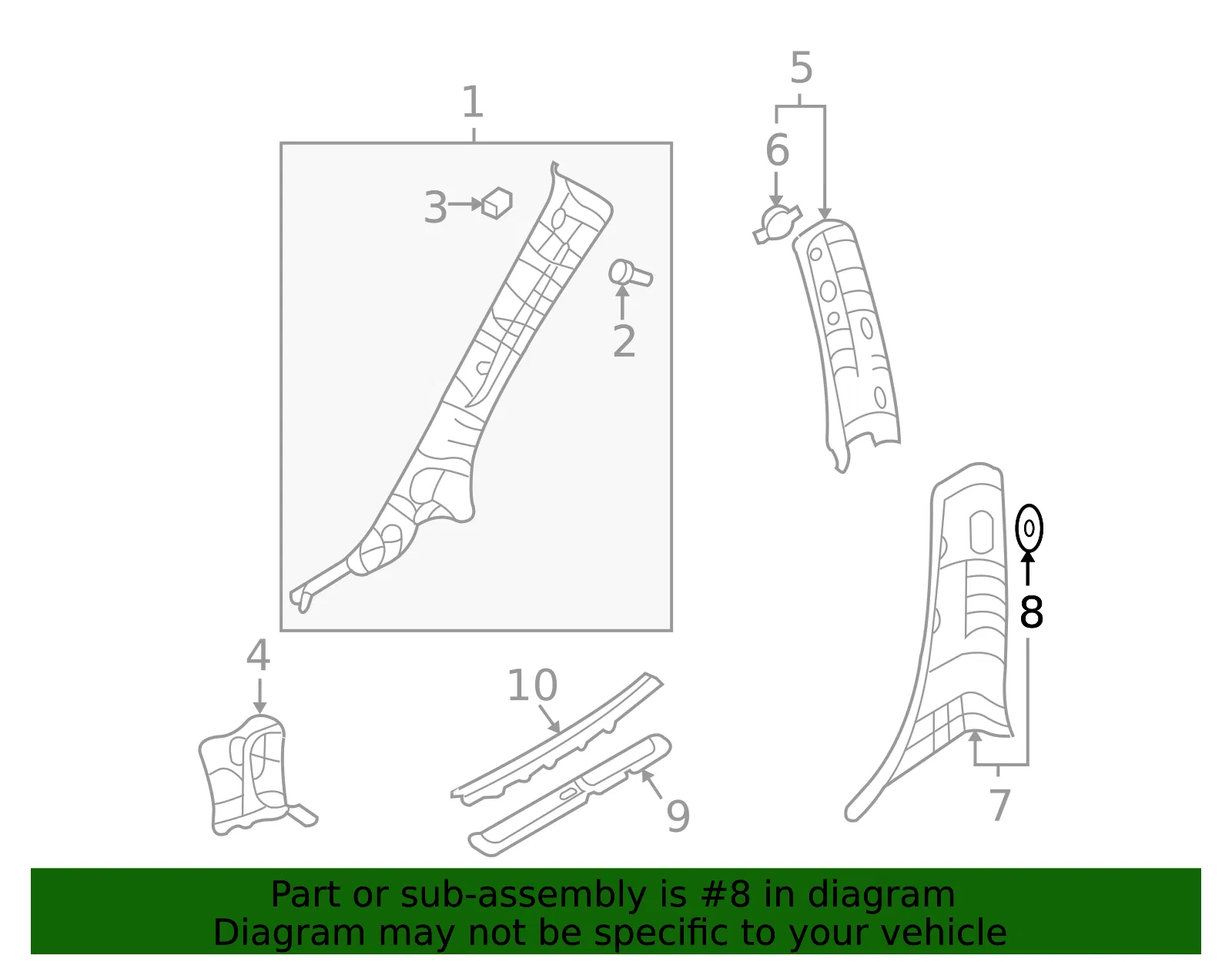 Door Window Switch - Kia (93570-4D060CS) - view 2